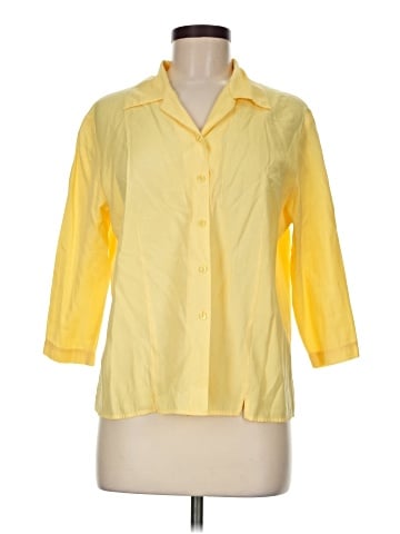 Karen Scott 3/4 Sleeve Button-Down Shirt (view 1)