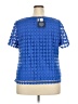 rsvp by TALBOTS 100% Polyester Blue Short Sleeve Top Size 2X (petite) - photo 2
