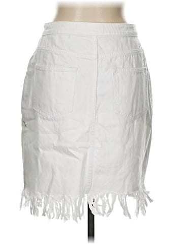 Pilcro and the Letterpress Denim Skirt (view 2)