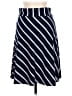 Roz & Ali Stripes Blue Casual Skirt Size S - photo 2