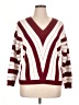 Prettygarden Chevron-herringbone Burgundy Pullover Sweater Size XL - photo 1