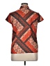 Unbranded 100% Polyester Orange Short Sleeve Blouse Size XL - photo 2