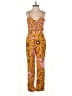 FARM Rio Paisley Yellow Jumpsuit Size XS - photo 1