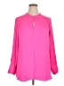 Lane Bryant 100% Polyester Pink Long Sleeve Blouse Size 14 - 16 Plus - photo 1