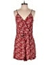 Ann Taylor LOFT 100% Rayon Floral Red Romper Size M - photo 1