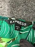 Express 100% Polyester Tropical Green Sleeveless Top Size L - photo 7
