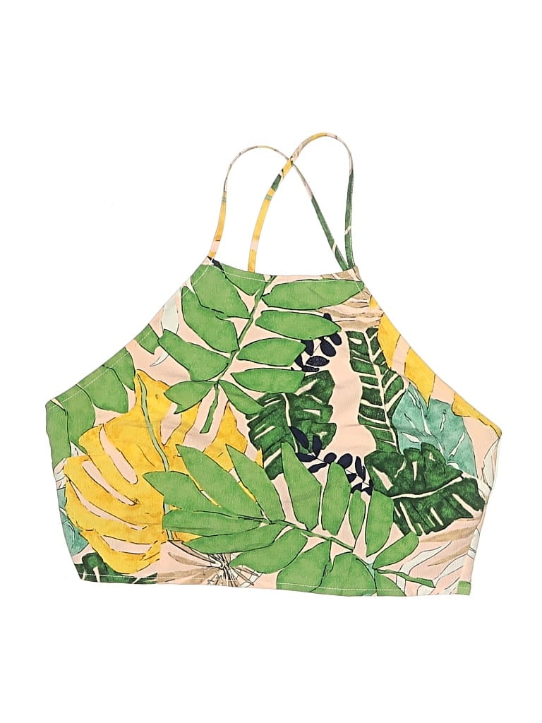 Pre-owned Forever 21 Sleeveless Blouse In Green