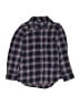 Lands' End Plaid Blue Long Sleeve Button-Down Shirt Size S (kids) - photo 1