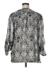 Apt. 9 100% Polyester Animal Print Gray 3/4 Sleeve Blouse Size XL - photo 2