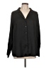 ASOS 100% Polyester Solid Black Long Sleeve Blouse Size 12 - photo 1
