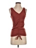 SAVVI Brown Burgundy Tank Top Size S - photo 1