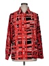 Susan Graver 100% Polyester Print Red Long Sleeve Blouse Size 16 - photo 1