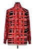 Susan Graver 100% Polyester Print Red Long Sleeve Blouse Size 16 - photo 2