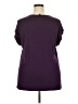 Papermoon 100% Polyester Purple Short Sleeve Top Size 2X - photo 2