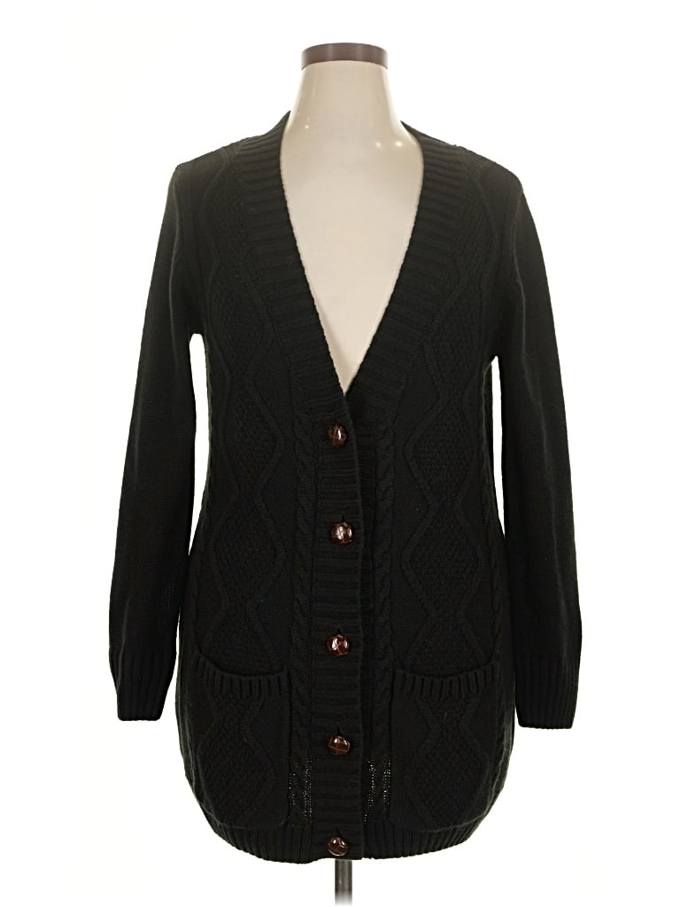 Pre-owned Unbranded Cardigan Sweater In Black