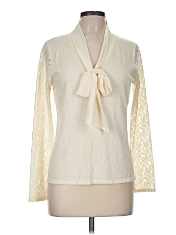 August Silk Long Sleeve Blouse (view 1)