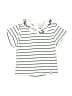 Lilly & Sid 100% Organic Cotton Stripes Ivory Short Sleeve Polo Size 6-12 mo - photo 1