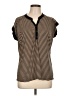 Diana Belle Brown Short Sleeve Top Size L - photo 1