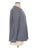 Lands' End Stripes Blue Long Sleeve Blouse Size 18 - photo 4