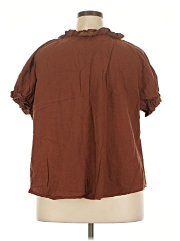 Shein Curve Short Sleeve Blouse (view 2)