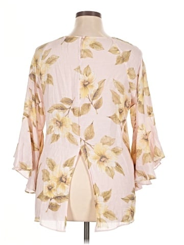 LC Lauren Conrad 3/4 Sleeve Blouse (view 2)