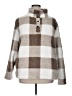 Assorted Brands 100% Polyester Checkered-gingham Brown Tan Pullover Sweater Size XL - photo 1