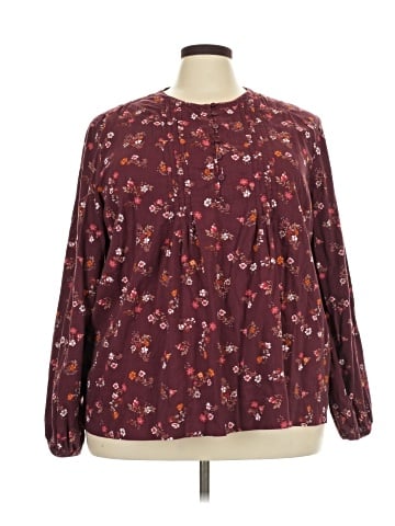 St. John's Bay Long Sleeve Blouse (view 1)