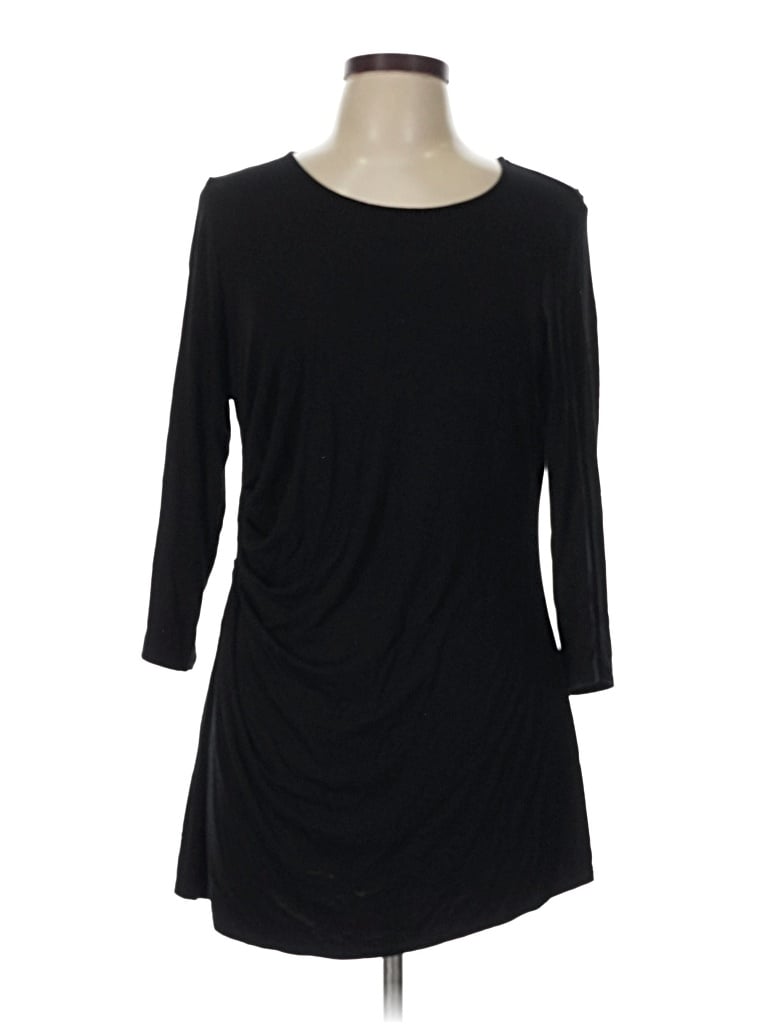 Pre-owned Roz & Ali 3/4 Sleeve T-shirt In Black