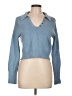 Happily Grey Blue Pullover Sweater Size L - photo 1
