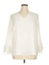Grace 100% Polyester Ivory 3/4 Sleeve Blouse Size XL - photo 1