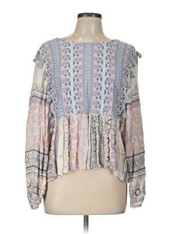 American Eagle Outfitters Long Sleeve Blouse (view 1)