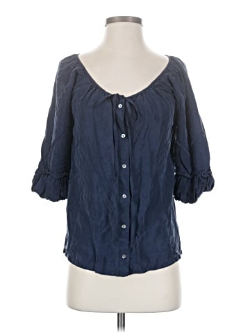 Sundance 3/4 Sleeve Silk Top (view 1)