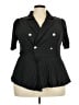 Shein Curve Black 3/4 Sleeve Button-Down Shirt Size 3X - photo 1