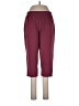 Daisy Fuentes Solid Burgundy Active Pants Size L - photo 1