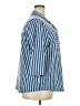 Lands' End Stripes Blue 3/4 Sleeve Button-Down Shirt Size 2X - photo 4