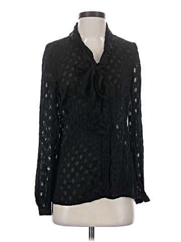 Tory Burch Long Sleeve Silk Top (view 1)