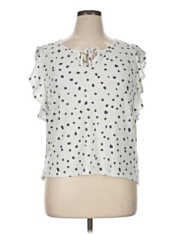 Como Blu Short Sleeve Blouse (view 1)