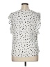 Como Blu White Short Sleeve Blouse Size XL - photo 2