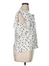 Como Blu White Short Sleeve Blouse Size XL - photo 4