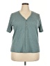 Coin 1804 Teal Short Sleeve Top Size 2X - photo 1