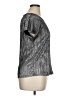 Kim Rogers Metallic Silver Short Sleeve Top Size XL - photo 4
