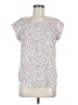 Sweet Rain 100% Polyester White Short Sleeve Top Size M - photo 1