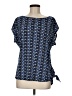 Laundry by Shelli Segal Blue Short Sleeve Blouse Size M - photo 1