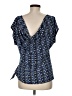 Laundry by Shelli Segal Blue Short Sleeve Blouse Size M - photo 2