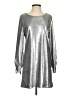 David Lerner Metallic Silver Cocktail Dress Size S - photo 1