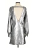 David Lerner Metallic Silver Cocktail Dress Size S - photo 2