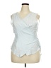 Unbranded Blue Sleeveless Blouse Size 3X - photo 1