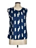 Shein 100% Polyester Blue Sleeveless Blouse Size 6 - photo 1