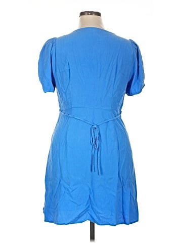 Madewell V-Neck Button-Front Mini Dress (view 2)