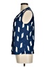 Shein 100% Polyester Blue Sleeveless Blouse Size 6 - photo 5